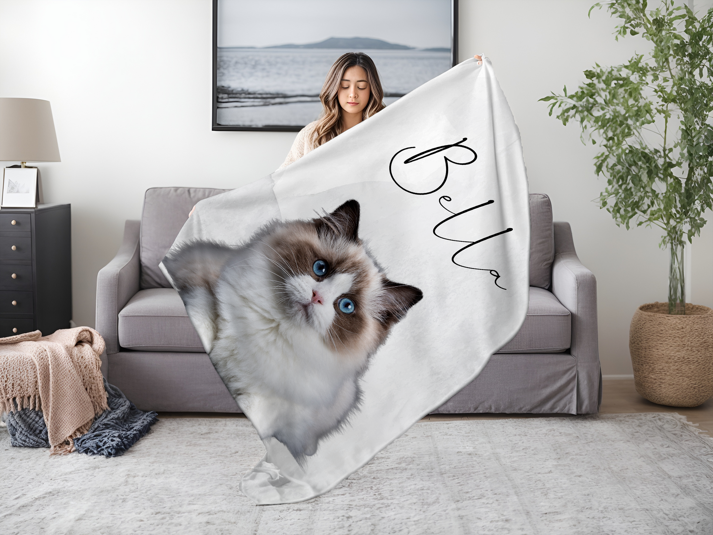 Kuscheldecke mit deinem Tier + Namen