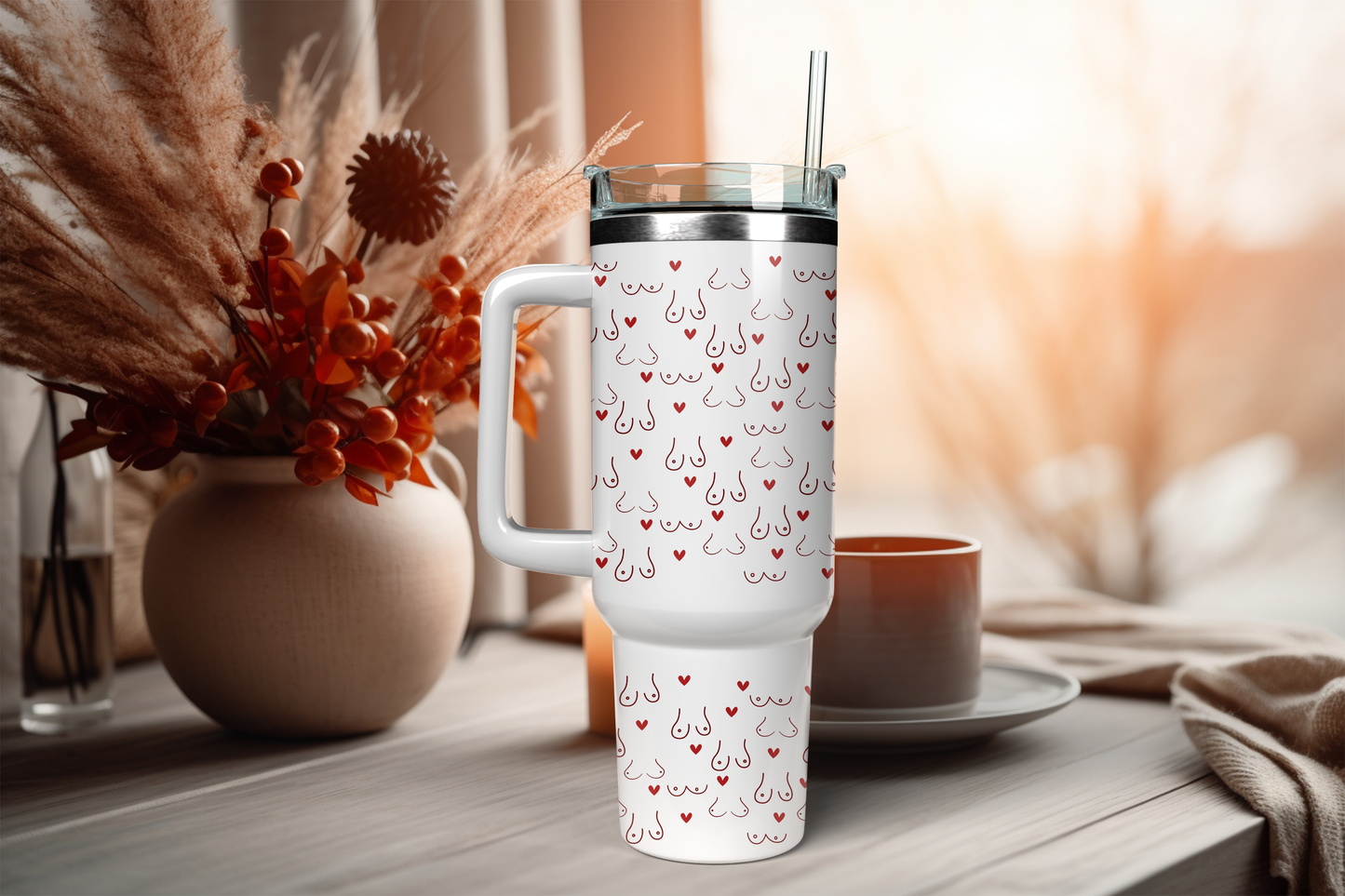 UV DTF Aufkleber Brüste | Sticker | für 40oz Tumbler | zum selbst aufkleben