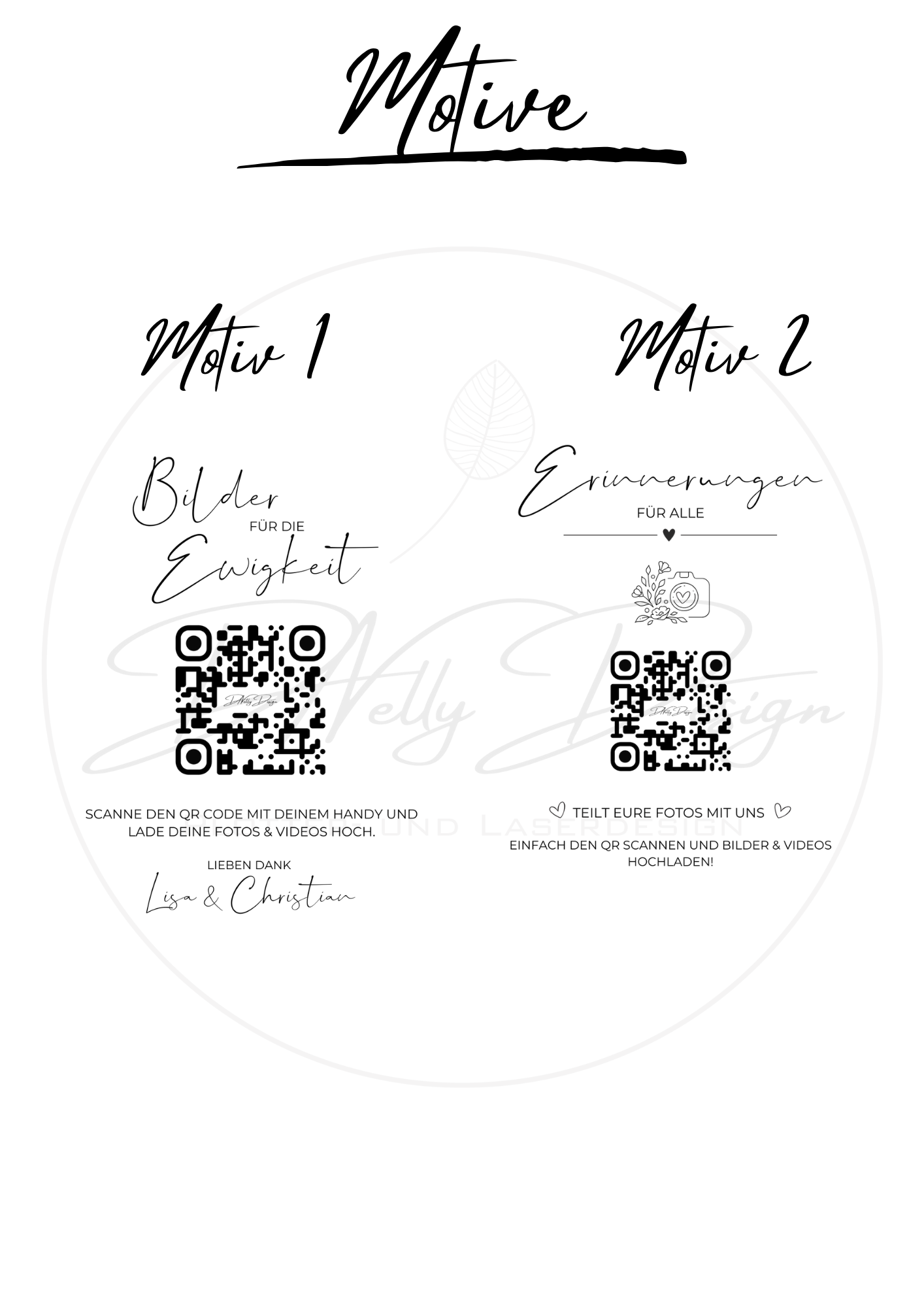 QR Code auf Acrylglas für Hochzeitsfotos | Hochzeitsfotos | Hochzeitsfotos teilen | QR Code Acrylglass