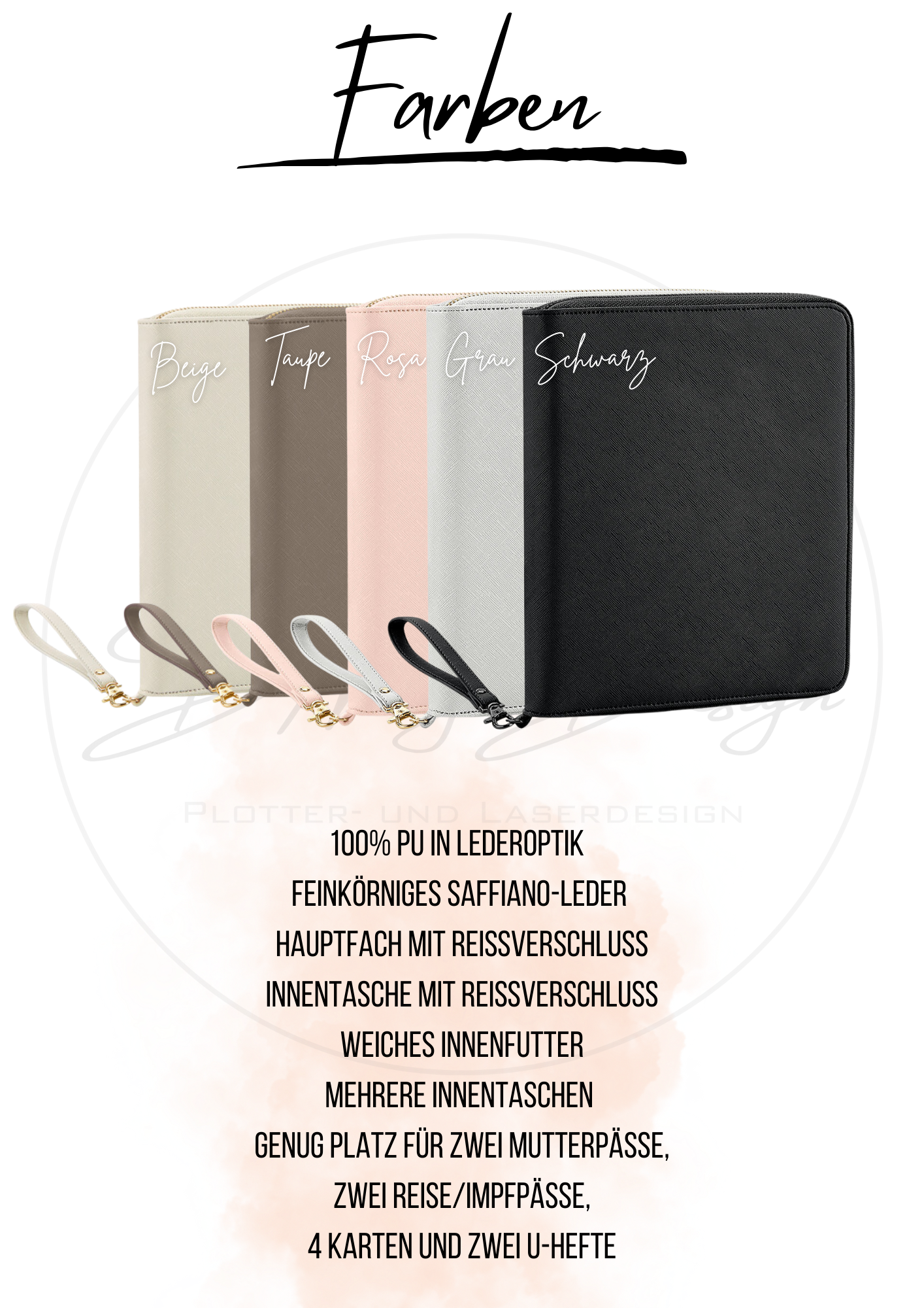 MOM Organizer mit Namen | Impfpass Organizer personalisiert | Organizer für die Tasche | Organizer für die Familie