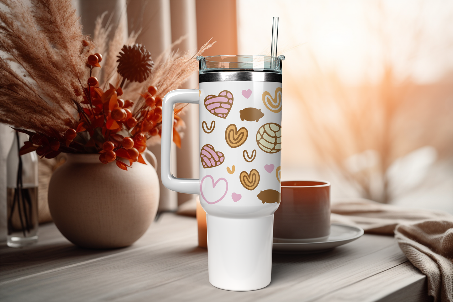 UV DTF Aufkleber Kekse & Herzen | Sticker | für 40oz Tumbler | zum selbst aufkleben