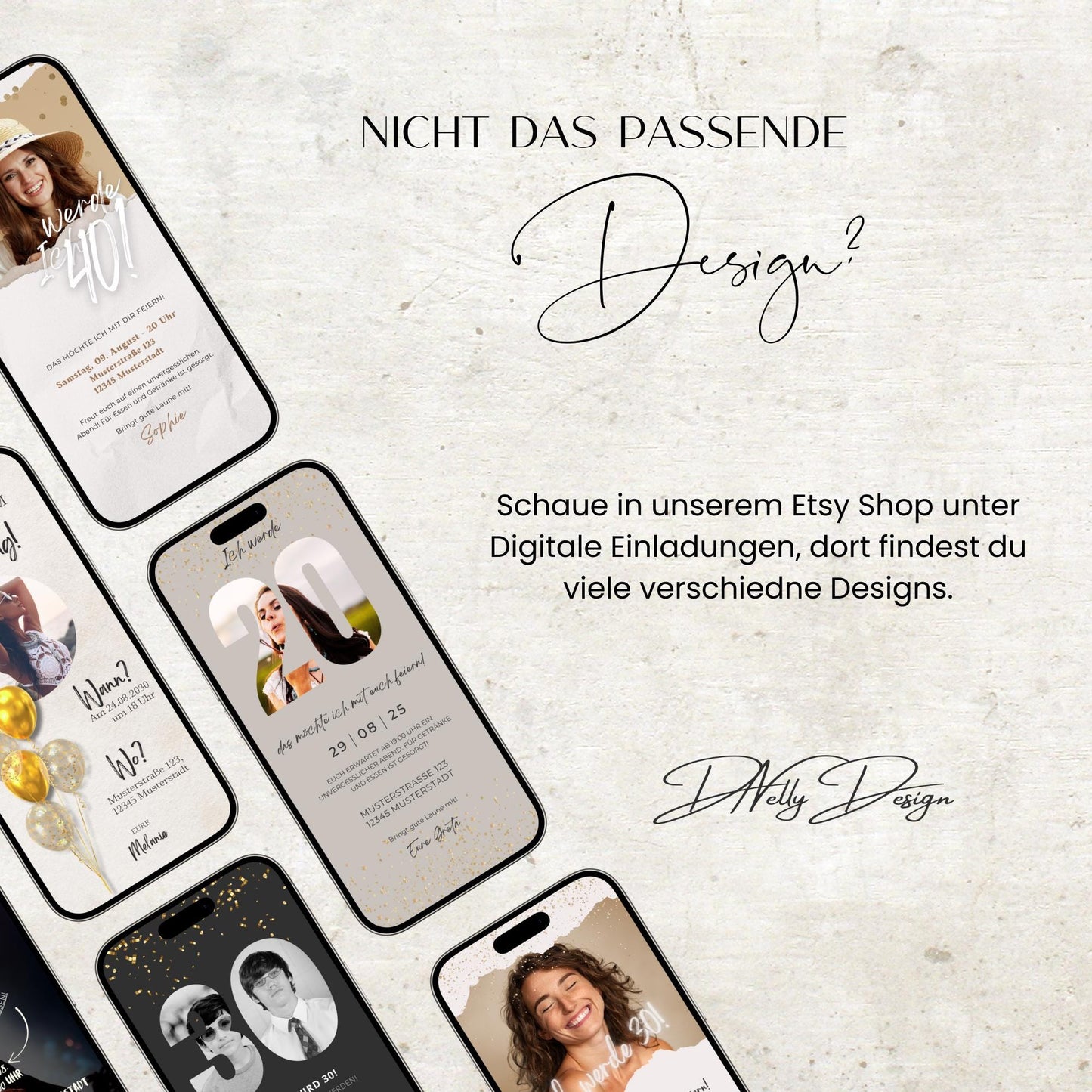 Digitale Geburtstagseinladung | Vorlage Einladung | Foto | digitale Einladung | Einladung | Card | Geburtstag | Canva Vorlage