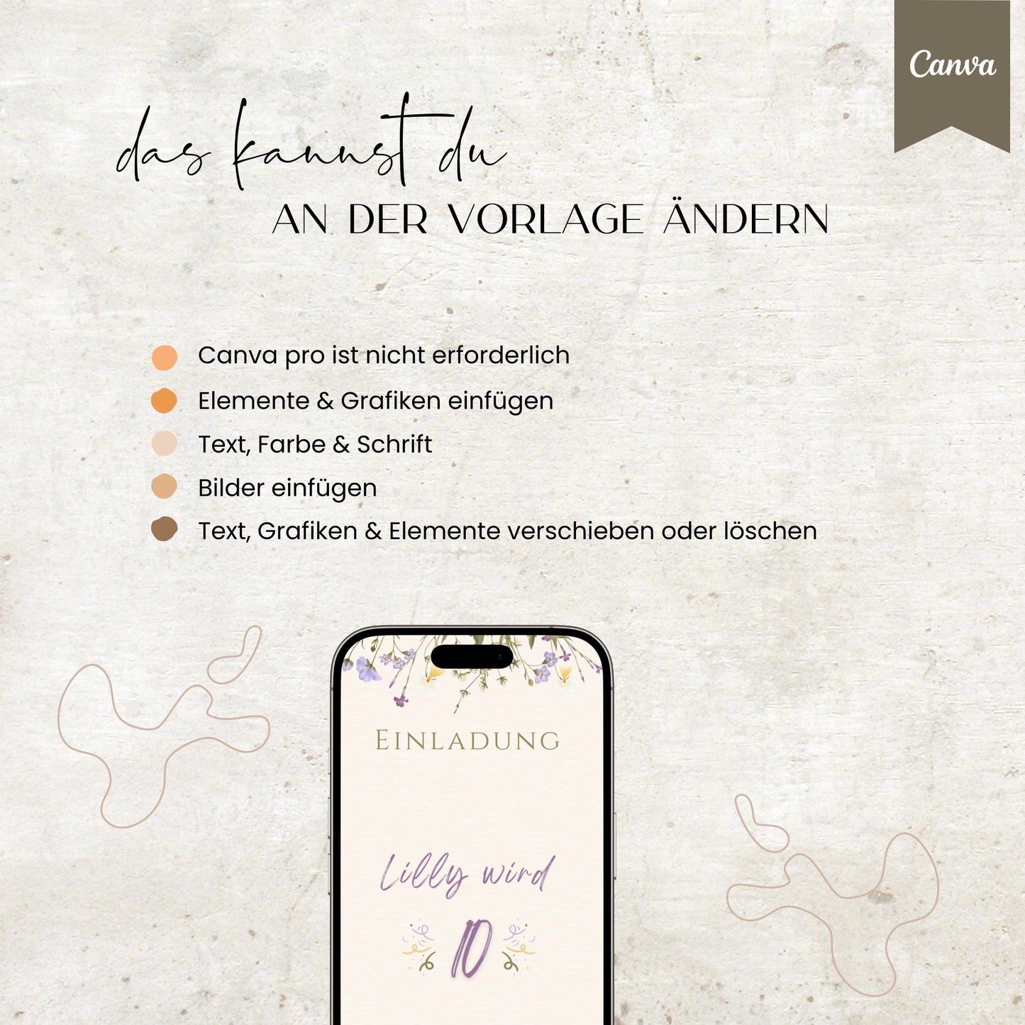 Digitale Geburtstagseinladung Kind| Teenie | Vorlage Einladung | Kindergeburtstag | digitale Einladung | eCard | Geburtstag | Canva Vorlage
