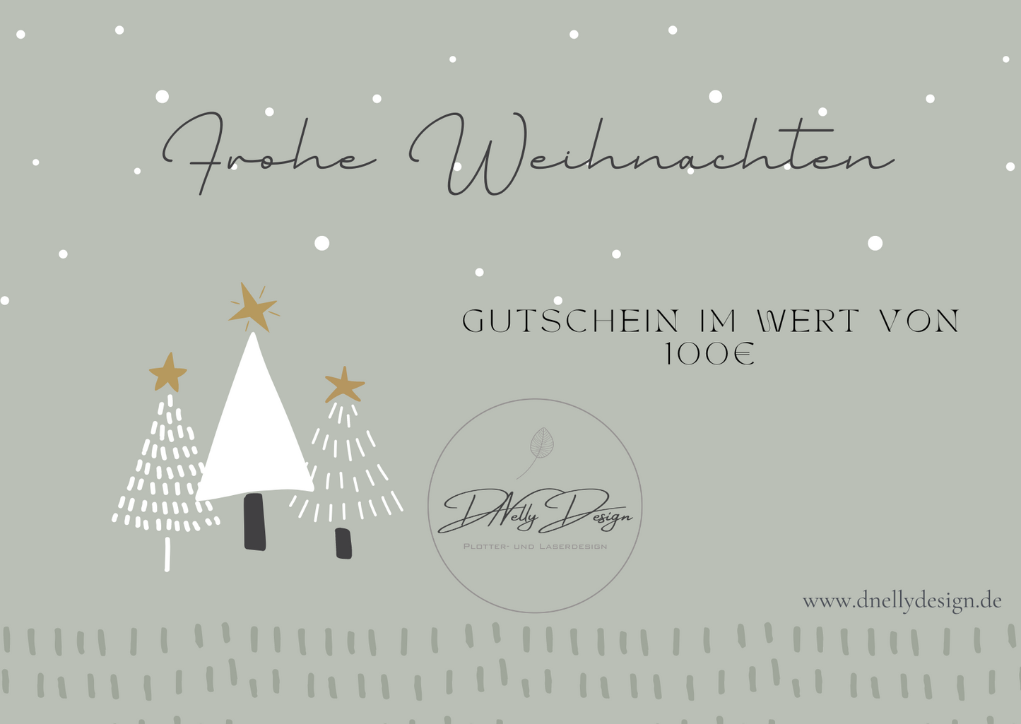 Chèque de Noël DNellyDesign