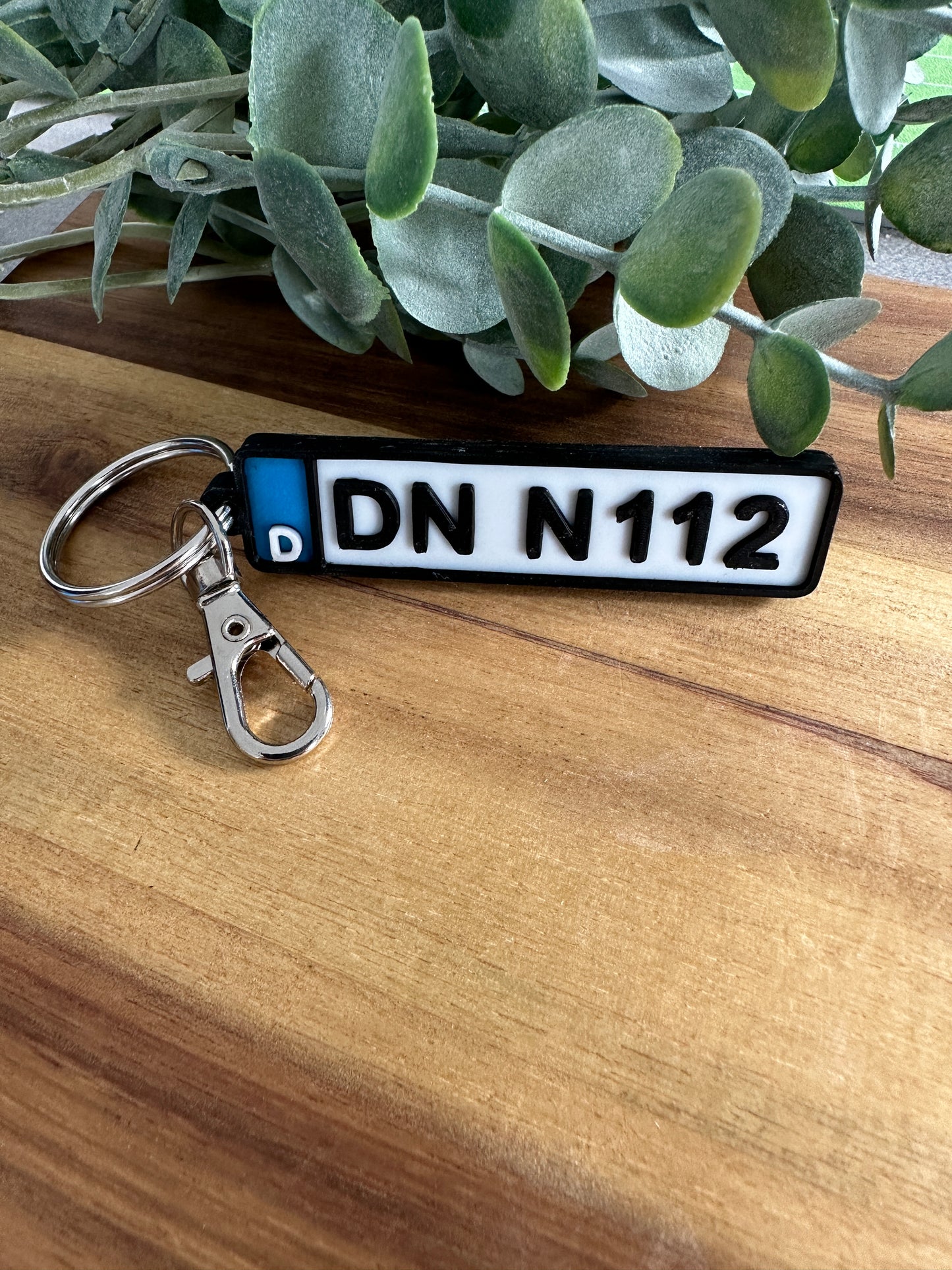 Schlüsselanhänger Kennzeichen 3D | personalisierte Schlüsselanhänger | Geschenk | Autokennzeichen | Schlüsselanhänger mit Kennzeichen