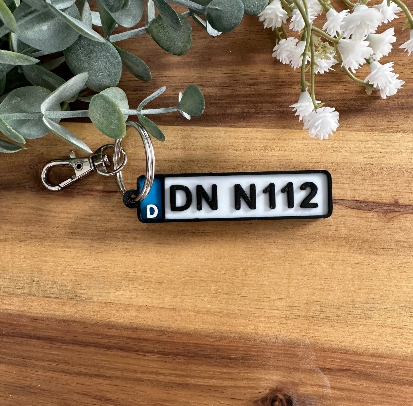 Schlüsselanhänger Kennzeichen 3D | personalisierte Schlüsselanhänger | Geschenk | Autokennzeichen | Schlüsselanhänger mit Kennzeichen