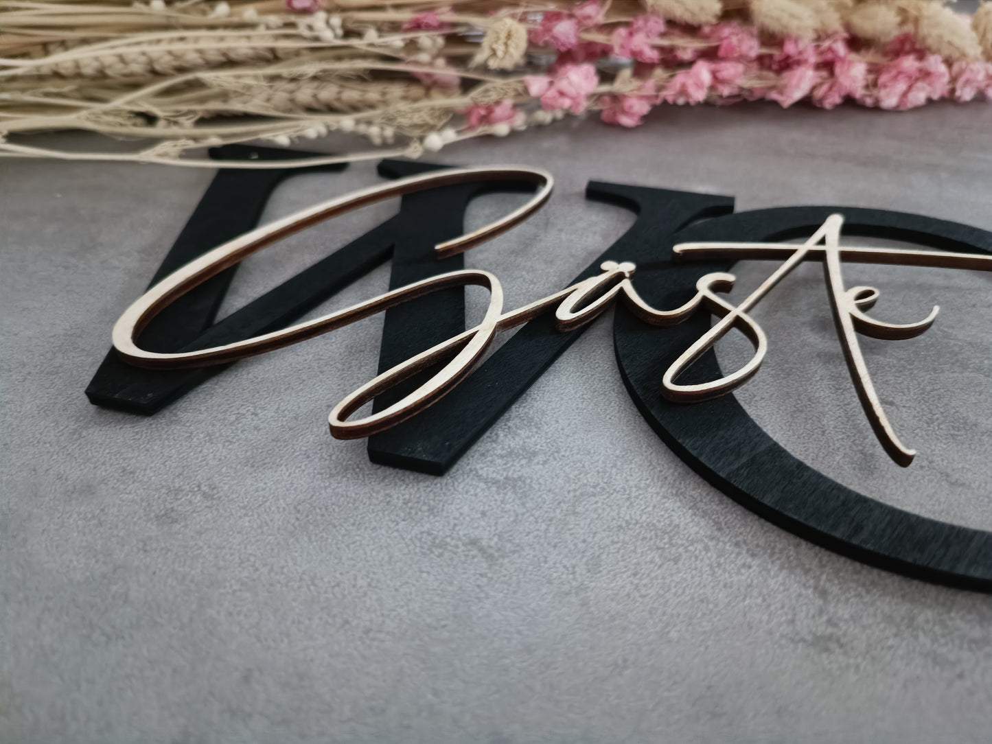 WC Türschild 3D | Gäste WC Schriftzug | Gäste WC 3D