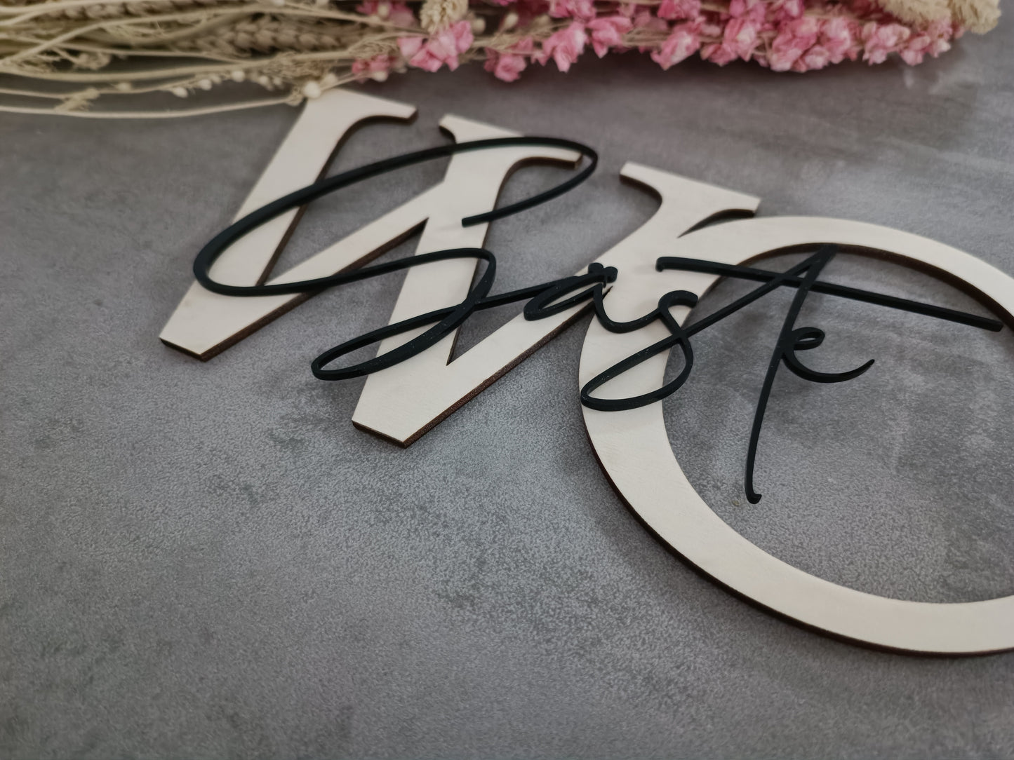 WC Türschild 3D | Gäste WC Schriftzug | Gäste WC 3D