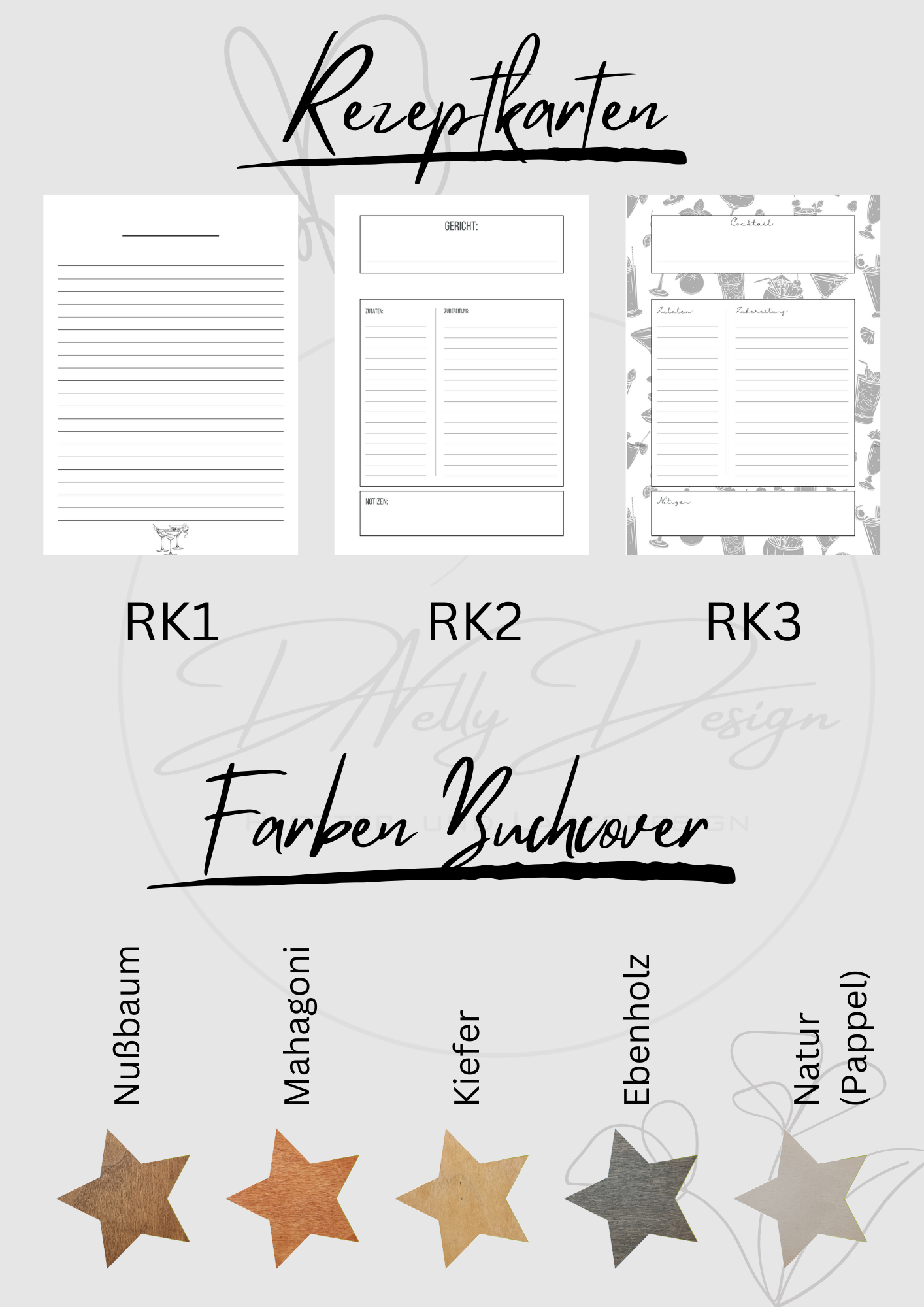 Personalisiertes Rezeptbuch für Cocktails aus Holz | Geschenk für Mama | Geschenkidee Cocktailliebhaber | Rezeptbuch aus Holz | Rezeptebuch