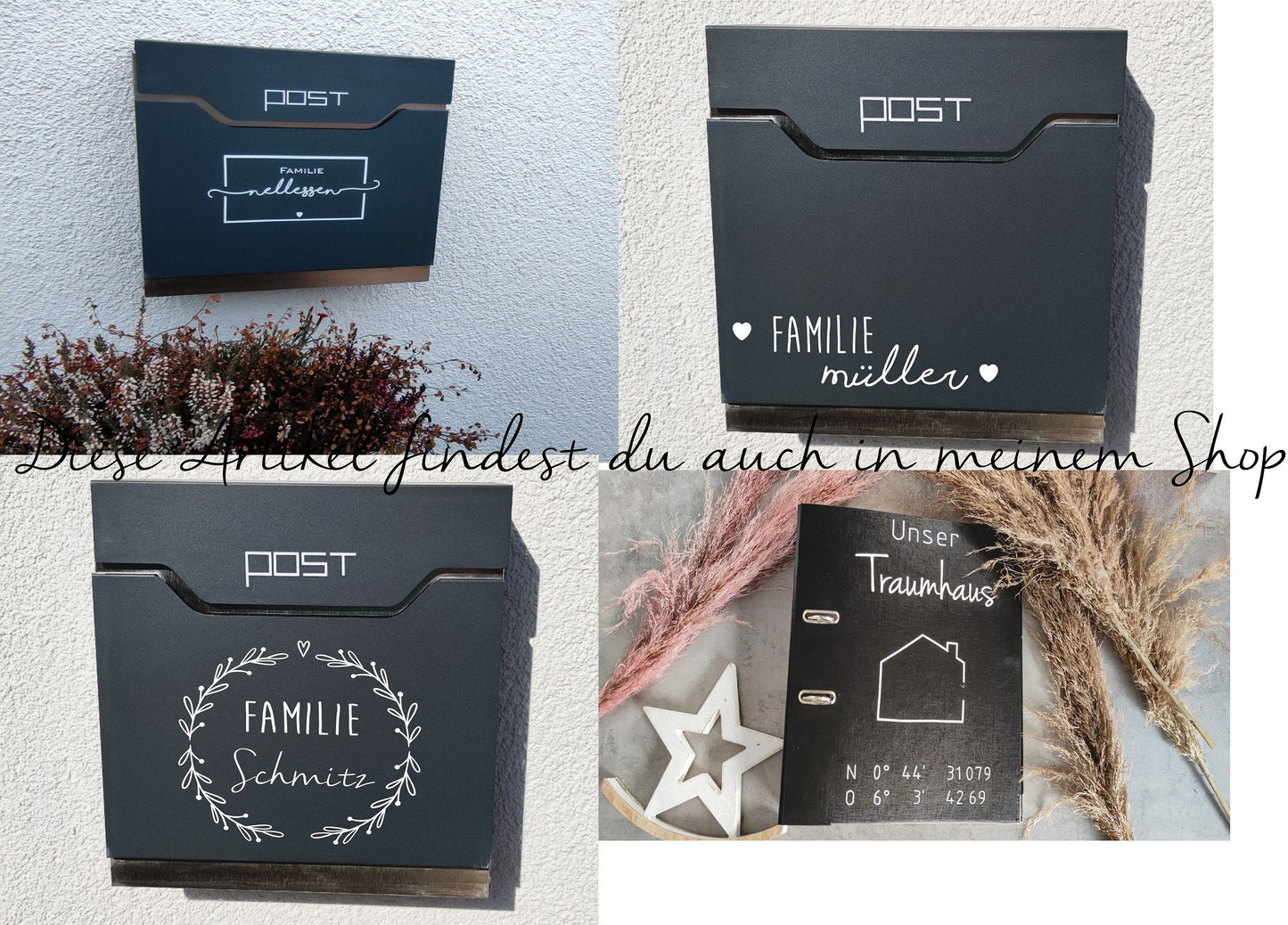 Briefkasten Aufkleber | Personalisiert | Briefkastenbeschriftung | Modern | Name