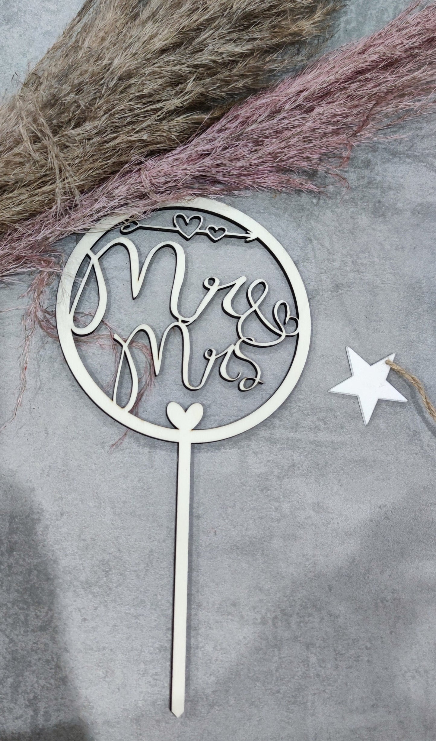 Caketopper Mr. & Mrs. | Kuchenstecker | Hochzeit | Tortenstecker | Mr. Mrs. | Hochzeitsgeschenk | Geschenk zur Hochzeit | Hochzeitsideen