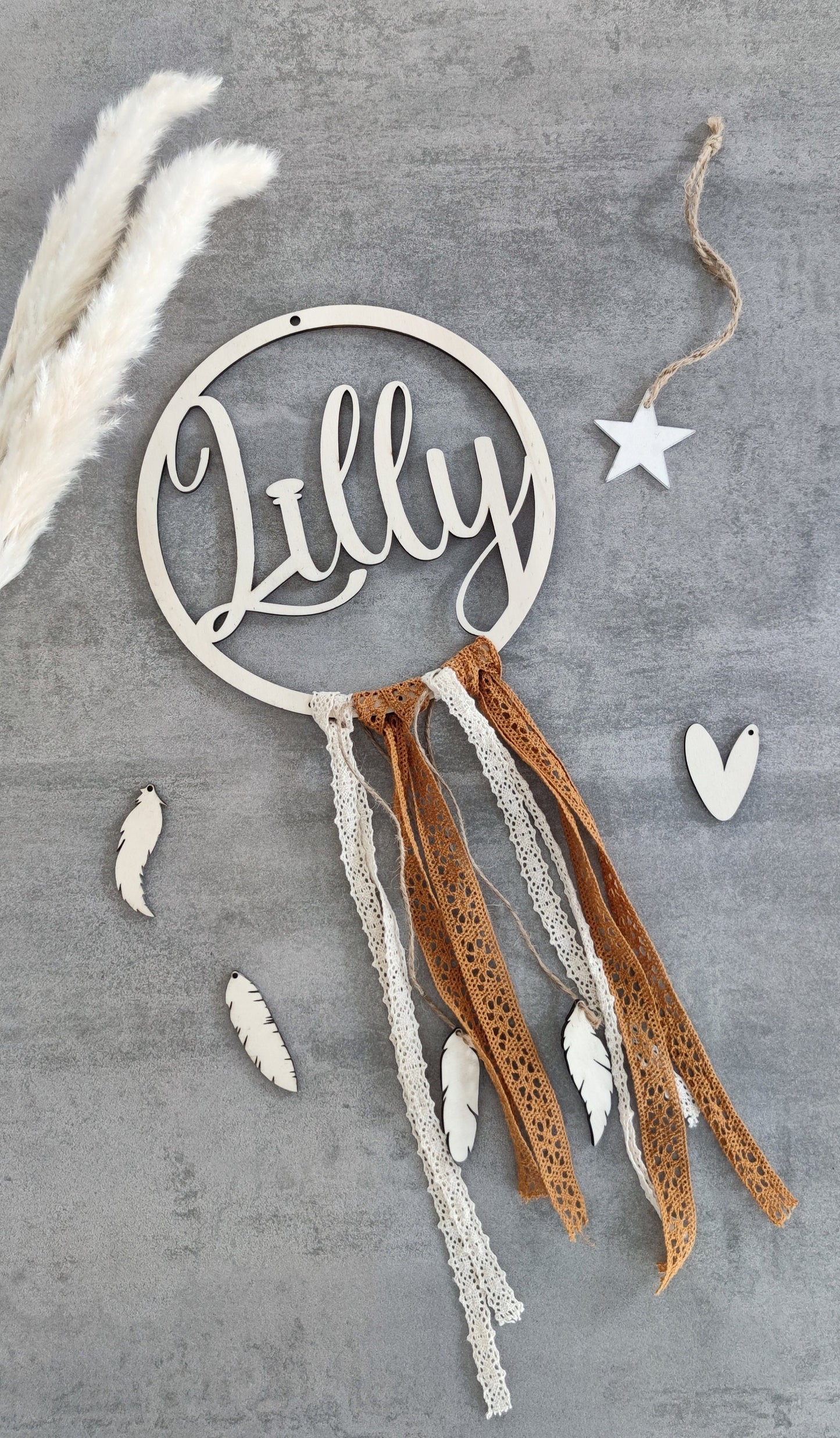 Personalized Boho dream catcher with name/Dream catcher personalized/Boho/Dream catcher with name/Wooden dream catcher/Dream catcher name