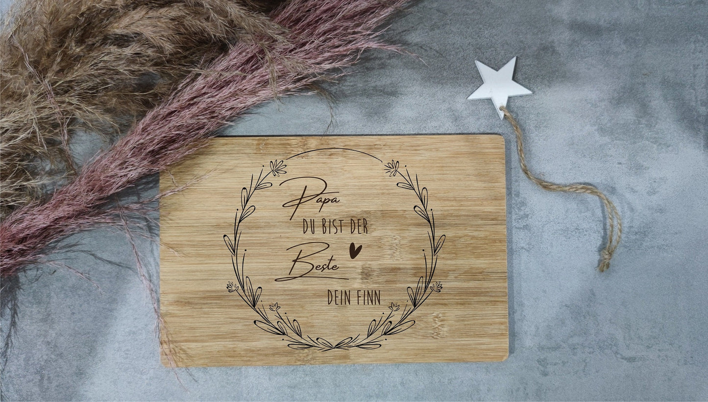 Frühstücksbrettchen Mama du bist die Beste | Muttertagsgeschenk | Geschenk zu Muttertag | Frühstücksbrett | Geschenk zu Vatertag | Geschenk Frau