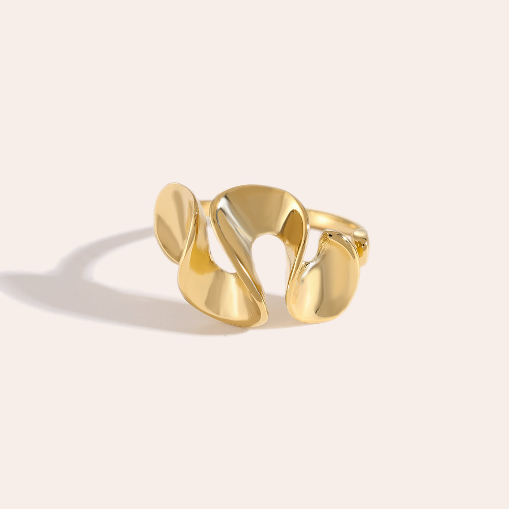 Twist With Me Ring aus Edelstahl