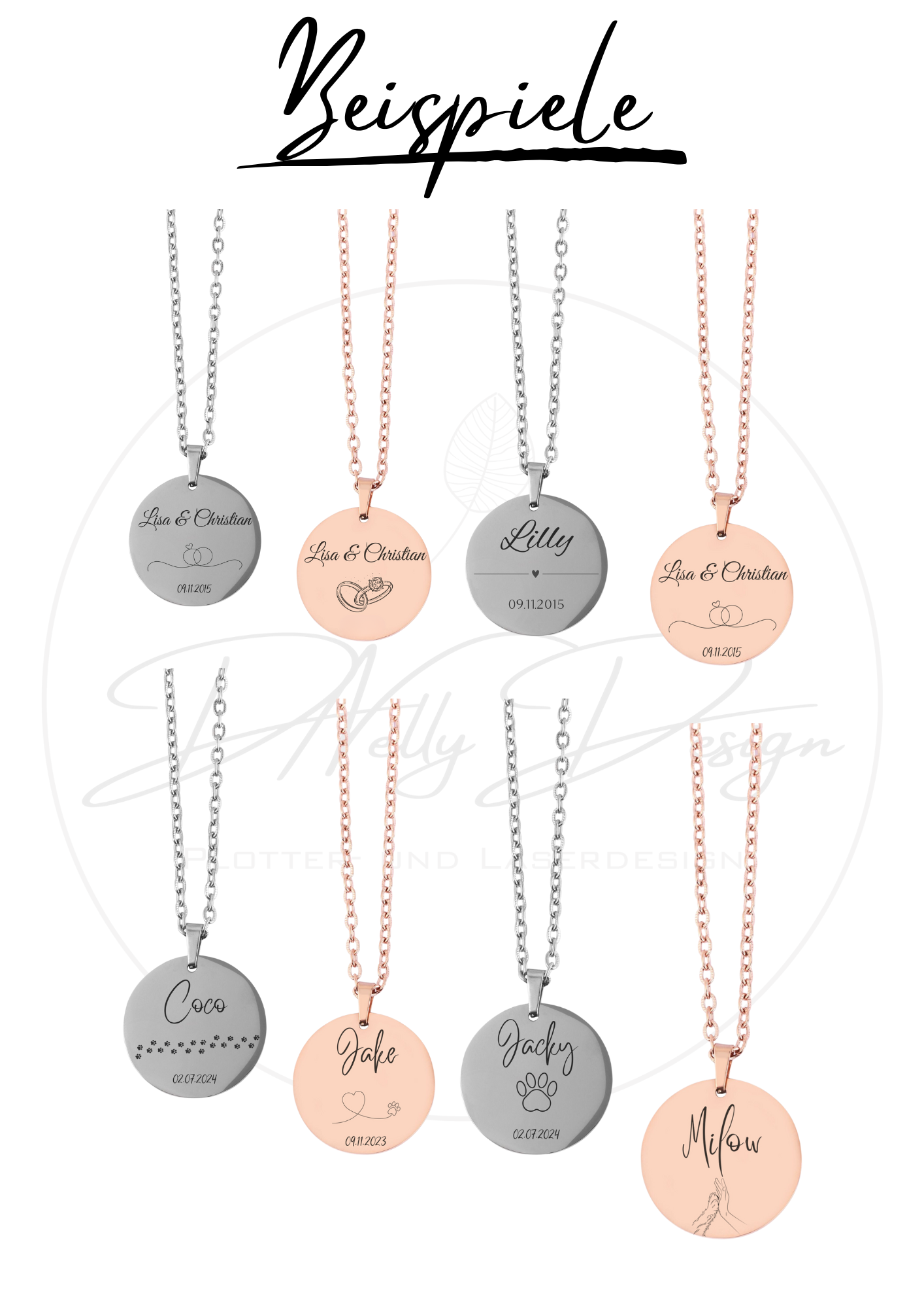 Eternity Charm – Personalisierbare Namenskette | 43+5 cm