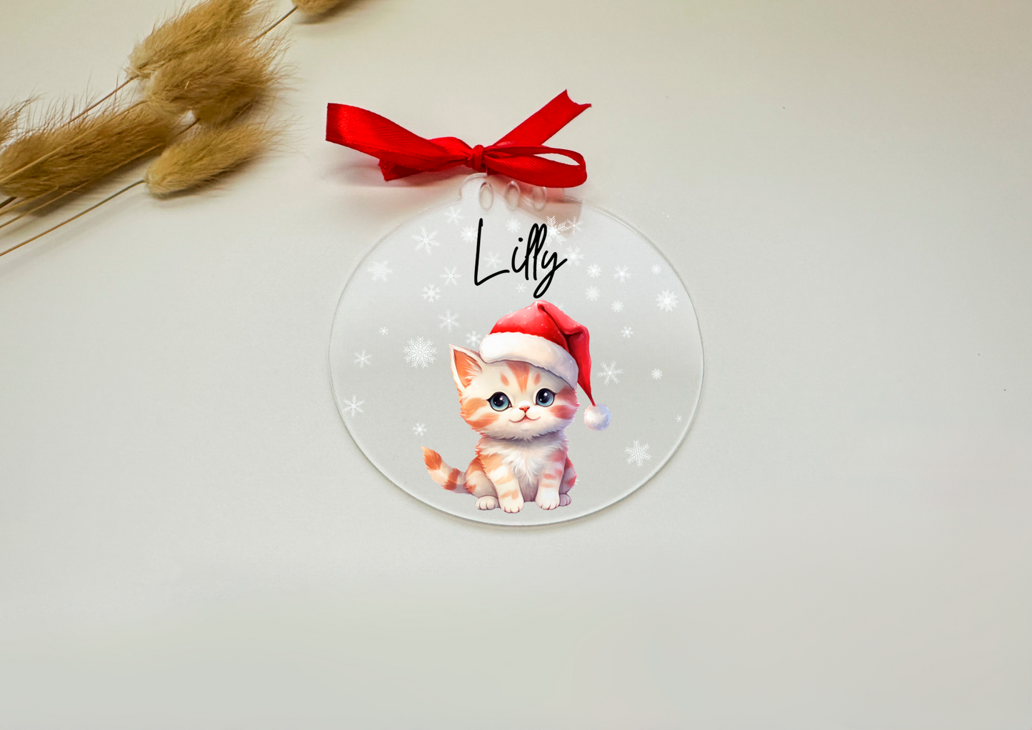 Boules de sapin de Noël en acrylique/personnalisées/Boules de sapin de Noël/Boules de Noël personnalisées