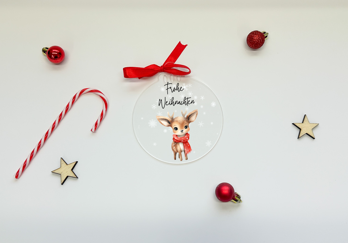 Boules de sapin de Noël en acrylique/personnalisées/Boules de sapin de Noël/Boules de Noël personnalisées