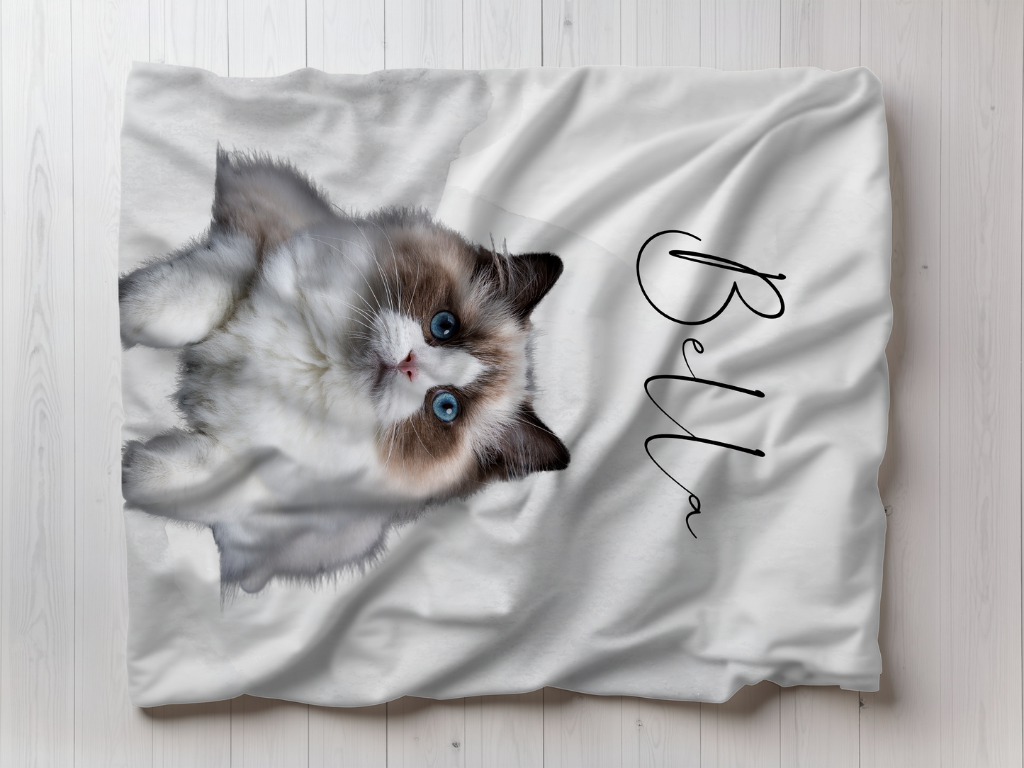 Cuddly blanket with your animal + name