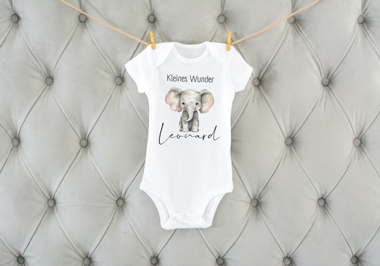 Babybody/Newborn/Kleines Wunder /Bodysuit/personalisiert/Geburt/Geschenk
