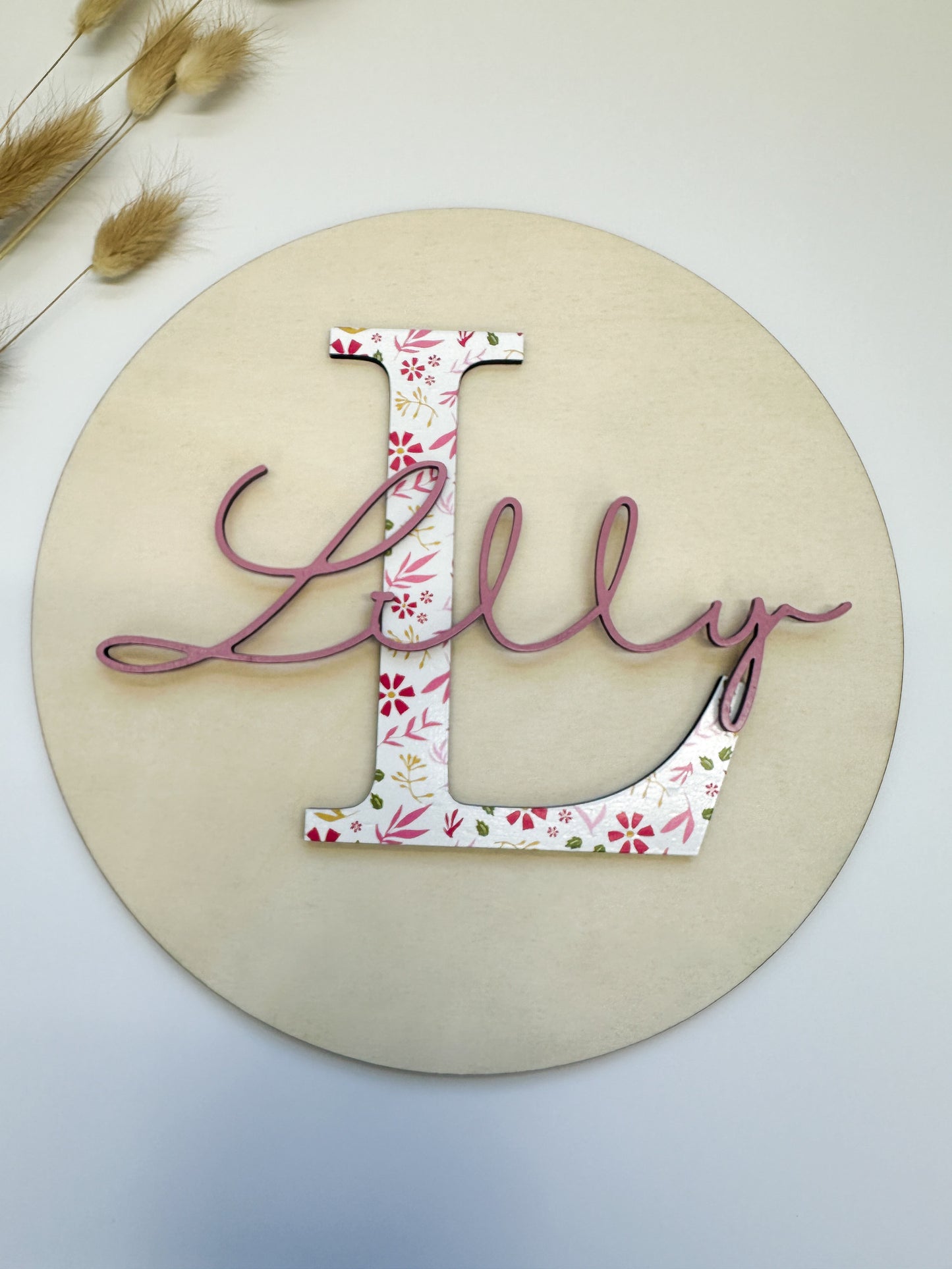 3D name plate for children/sign with name/personalized christening gift/birthday gift