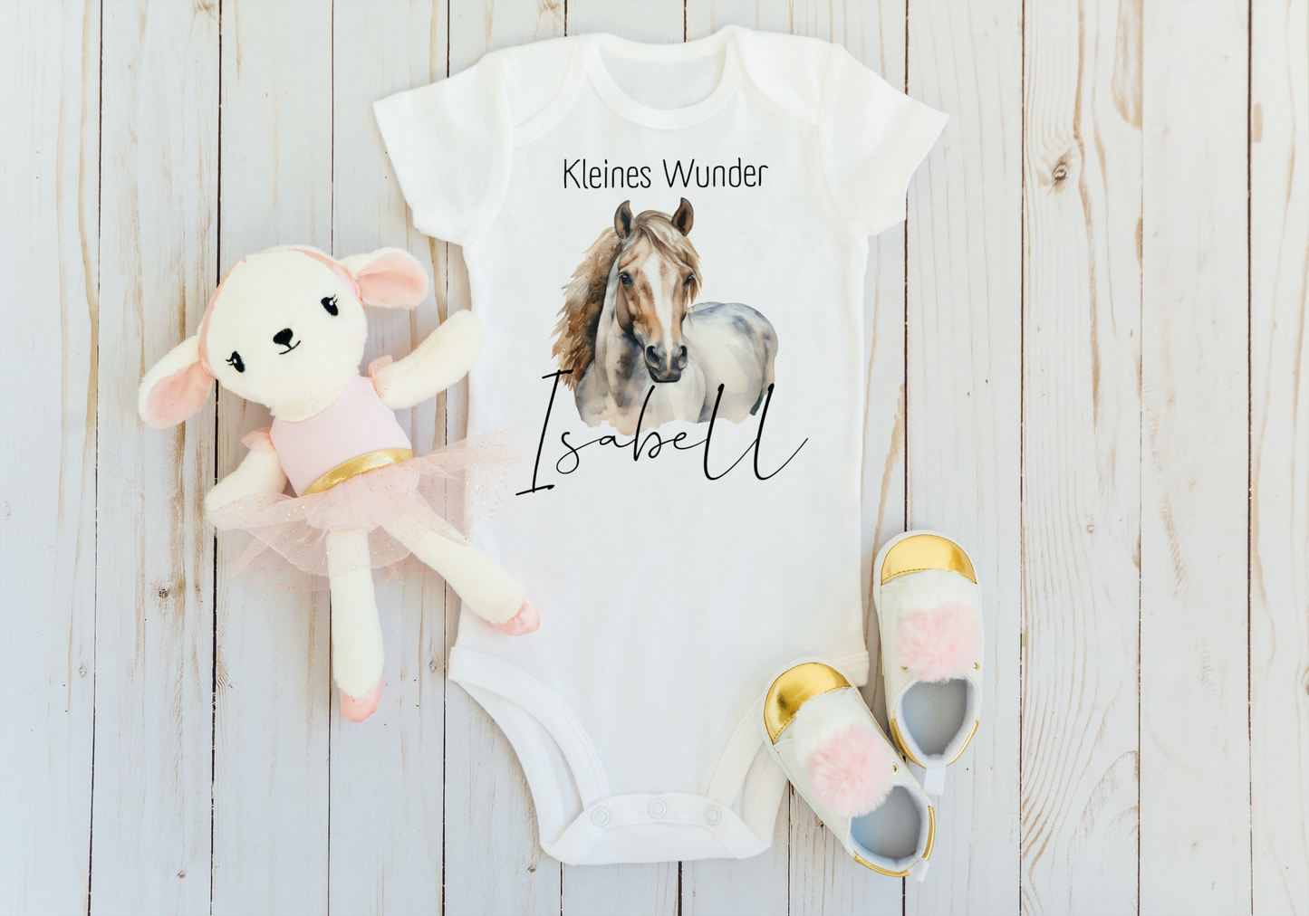 Babybody/Newborn/Kleines Wunder /Bodysuit/personalisiert/Geburt/Geschenk
