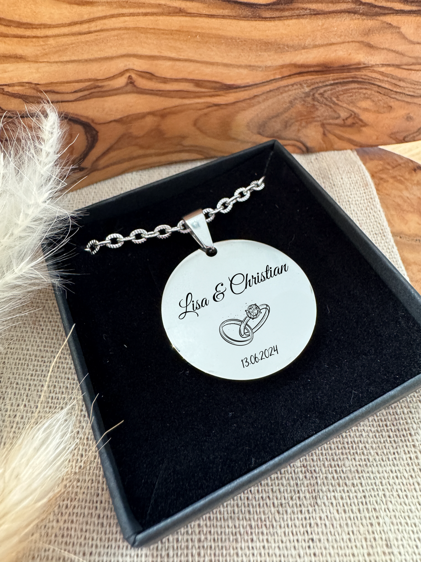 Eternity Charm – Personalisierbare Namenskette | 43+5 cm