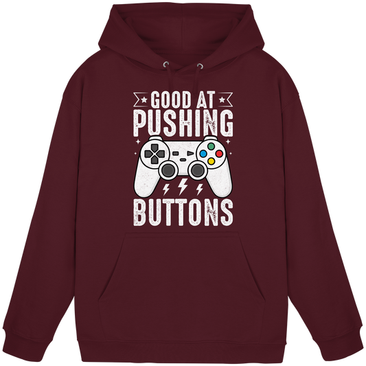 Good at Pushing Buttons - Basic Unisex Hoodie