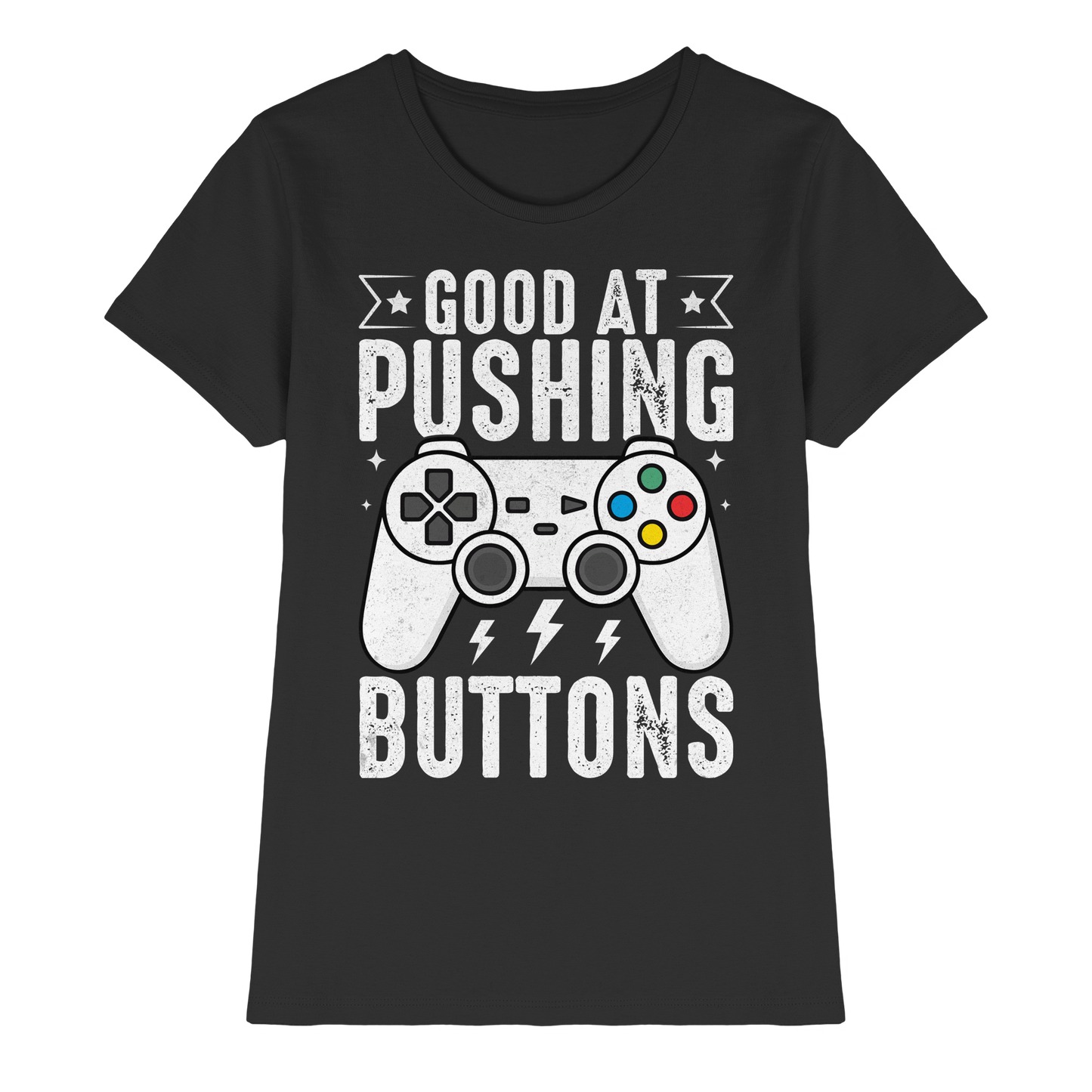 Good at Pushing Buttons - Ladies Premium Shirt