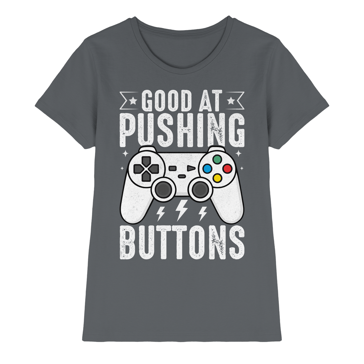 Good at Pushing Buttons - Ladies Premium Shirt