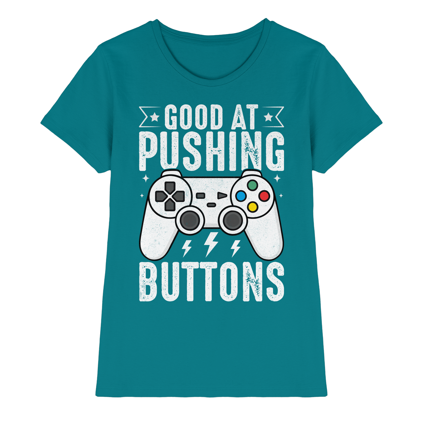 Good at Pushing Buttons - Ladies Premium Shirt