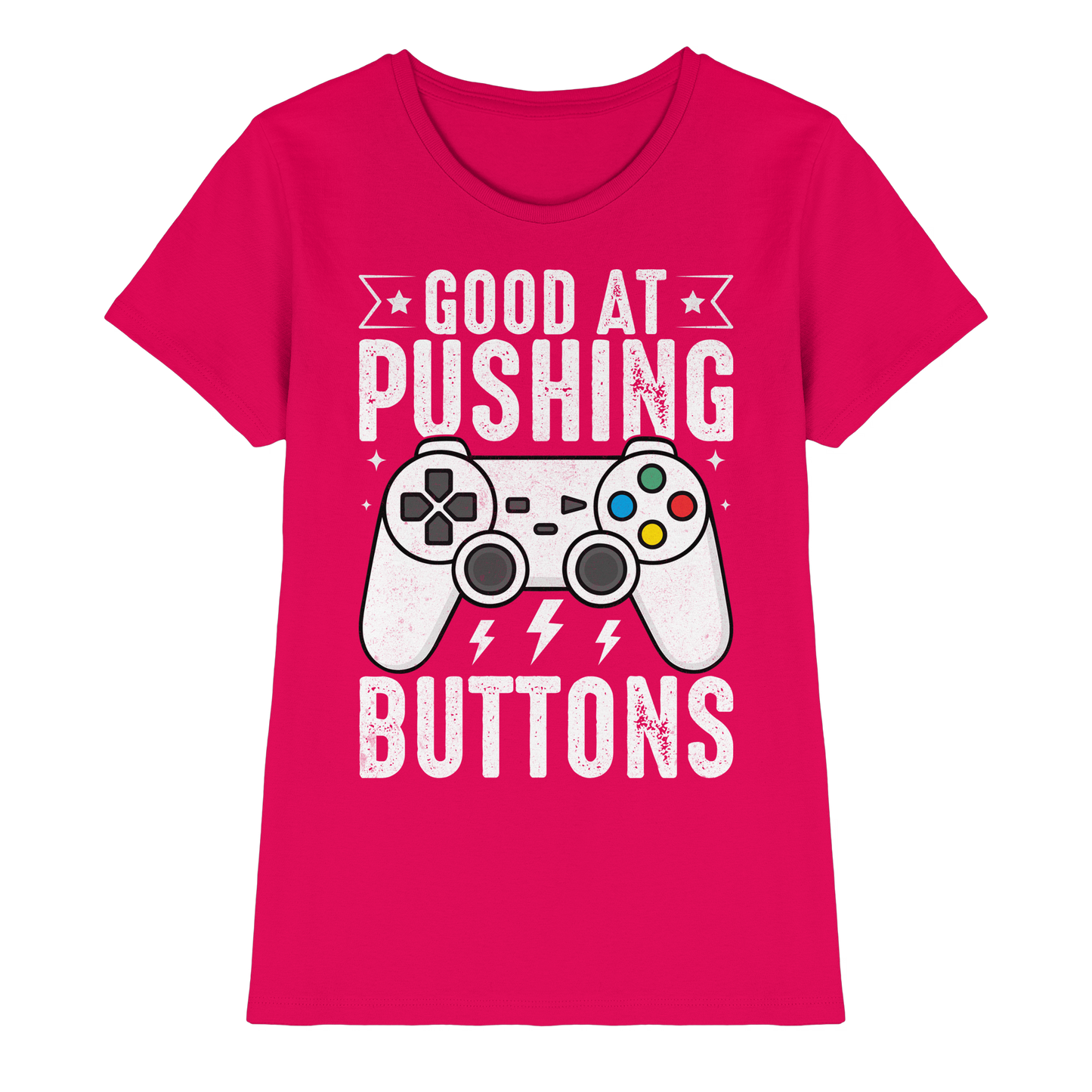 Good at Pushing Buttons - Ladies Premium Shirt