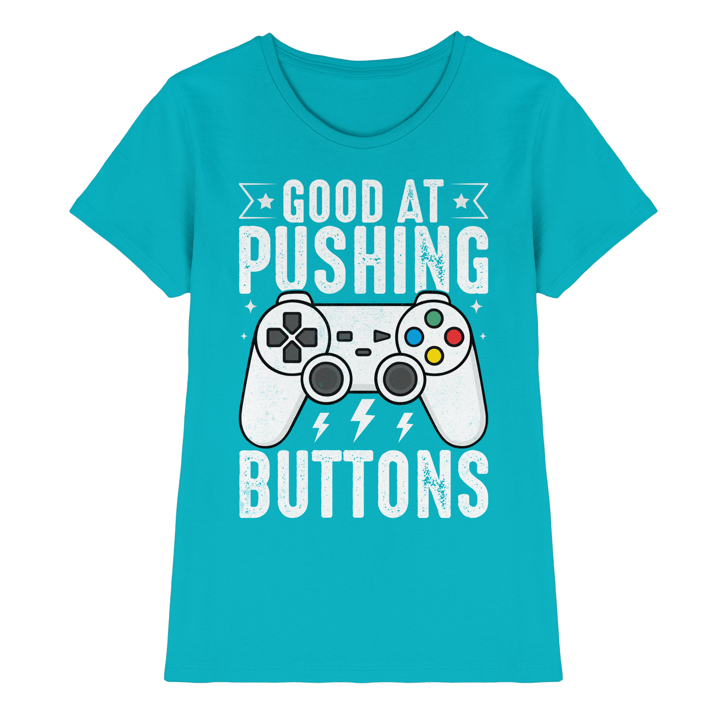 Good at Pushing Buttons - Ladies Premium Shirt