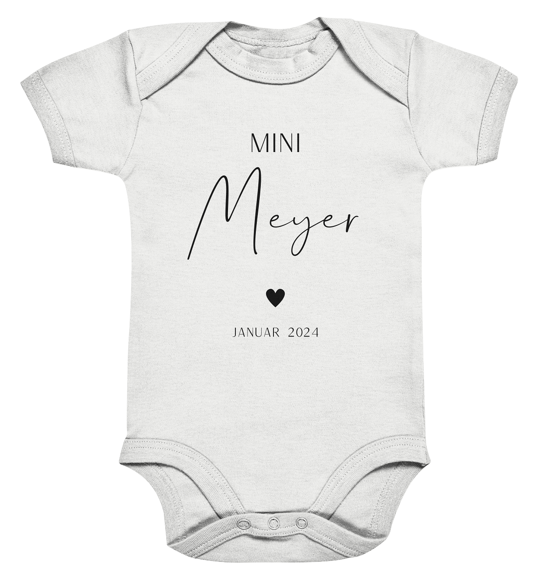 Babybody/Newborn/Mini Name/Schwangerschaft verkünden /Bodysuit/personalisiert/Geburt/Geschenk