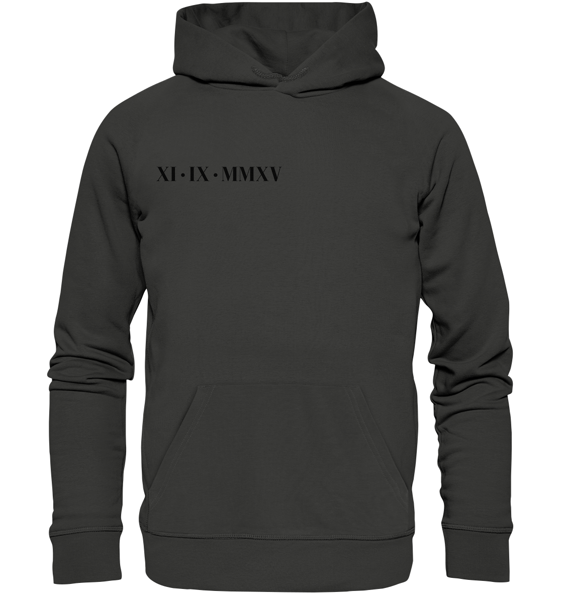 Hoddie mit römischem | Kennenlerndatum - Premium Unisex Hoodie