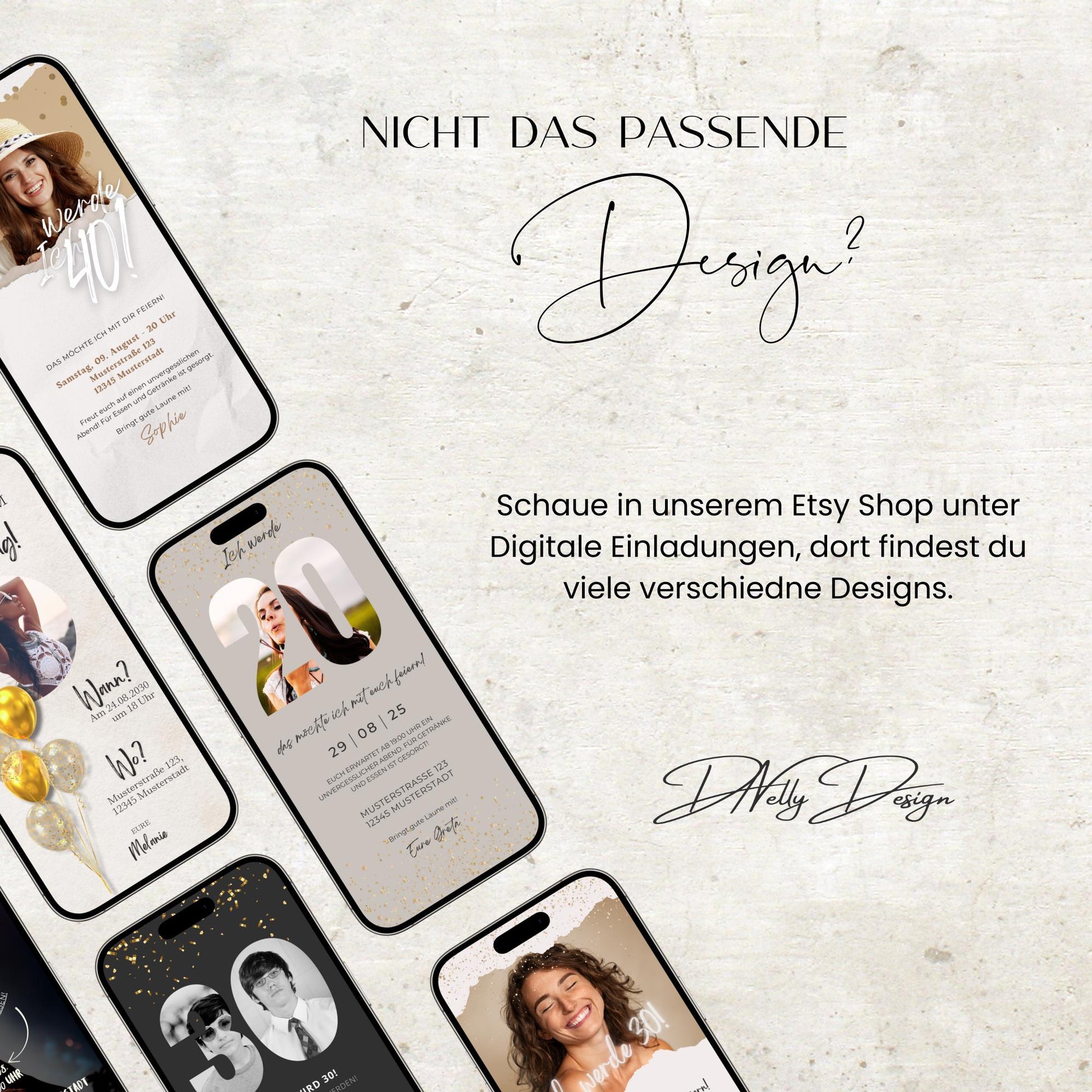 Digitale Geburtstagseinladung | Vorlage Einladung | Foto | digitale Einladung | Einladung | Card | Geburtstag | Canva Vorlage