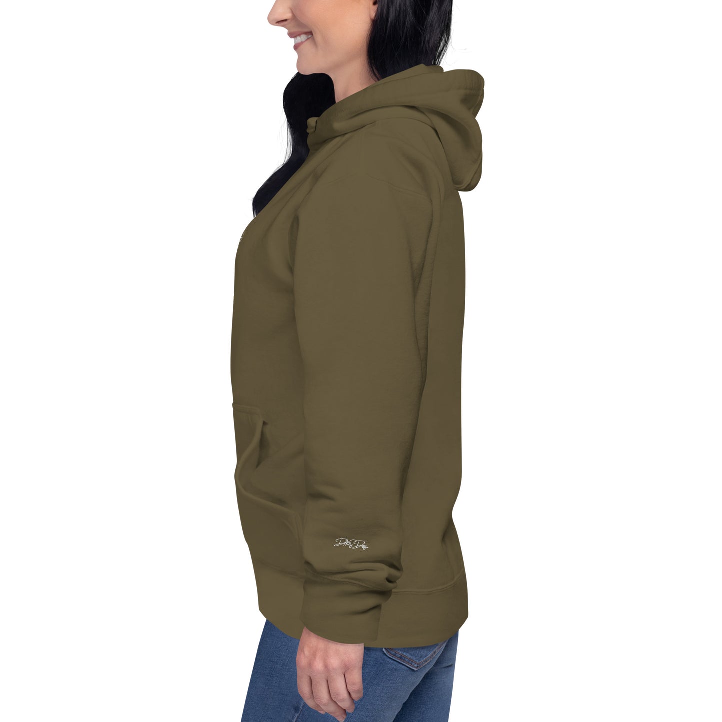 Camping Hoodie mit Stick -  Unisex-Hoodie