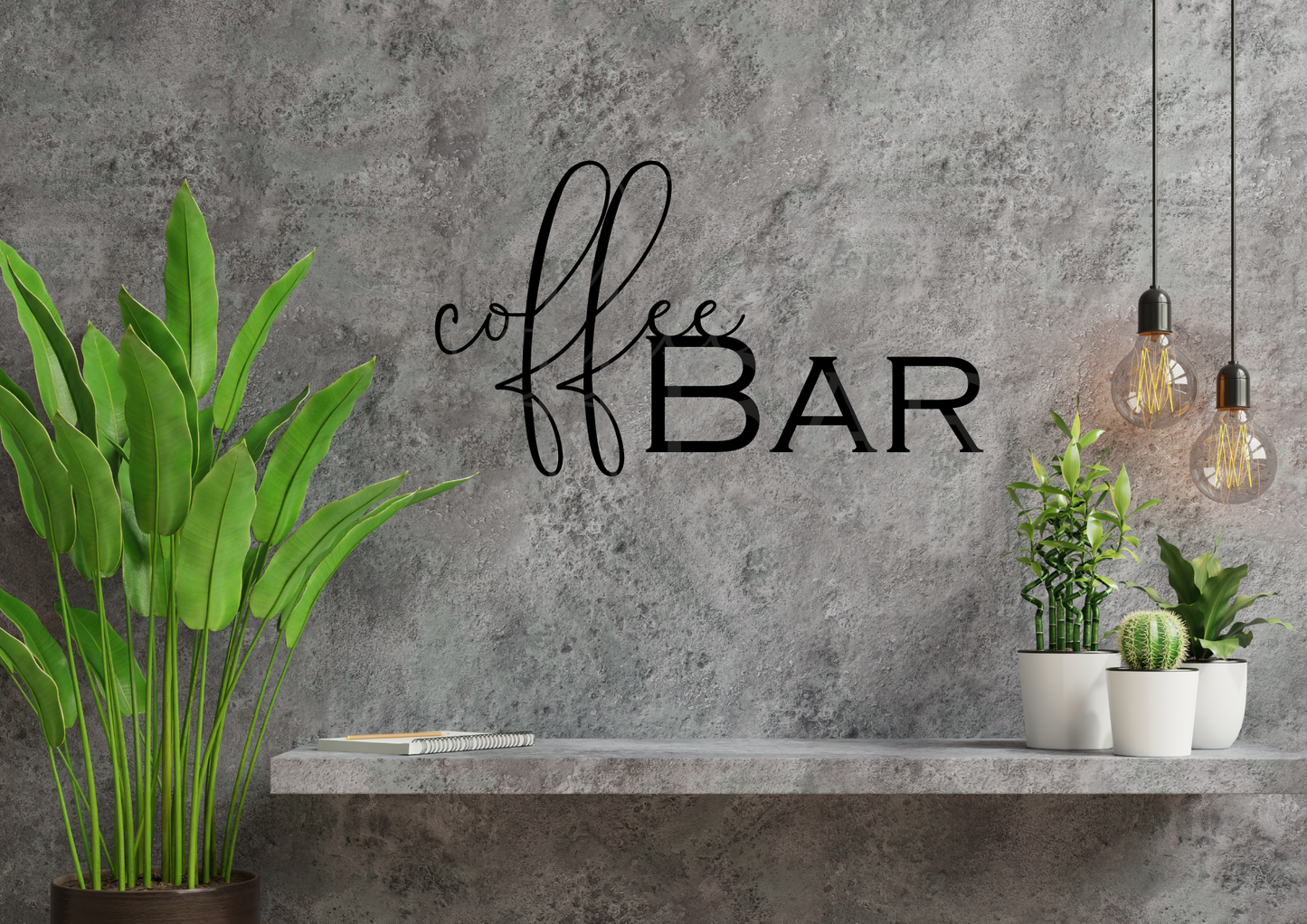 Coffee Bar Schriftzug aus Holz/Schriftzug für Küche/Schriftzug für Essbereich/Wanddekoration/Schriftzug für die Wand