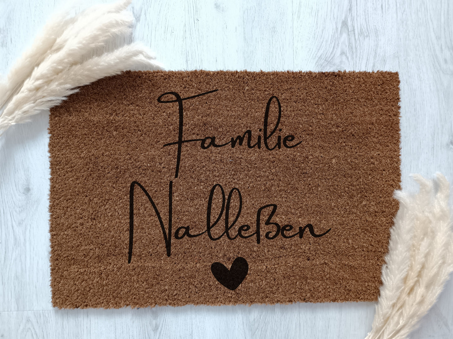 Personalized doormat with your name made of coconut