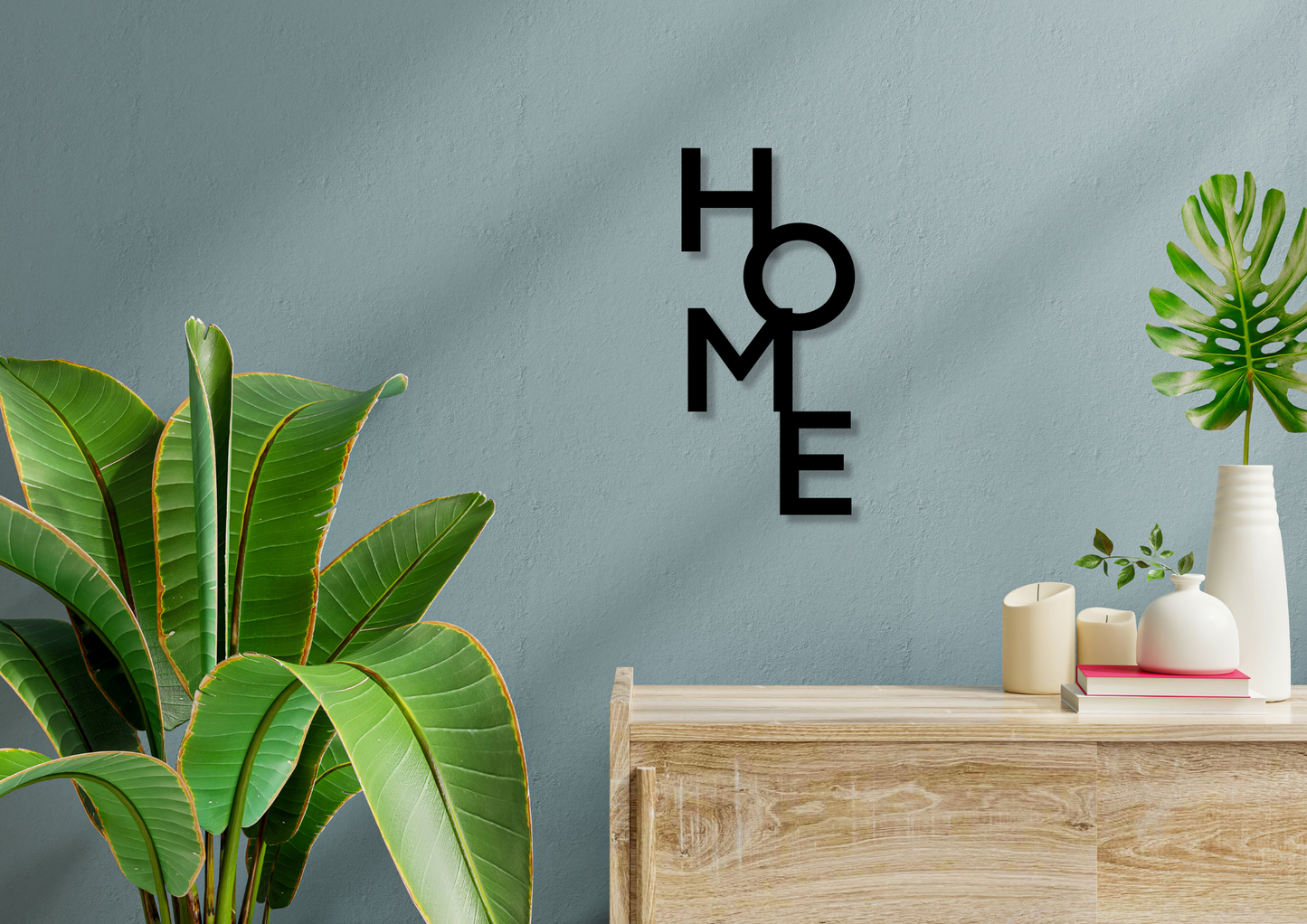 Inscription « HOME » en bois/décoration murale/décor pour le couloir/décoration murale en bois/décor zone d'entrée