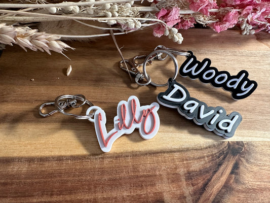 3D keychain/personalized keychain/gift/name printing/keychain with name