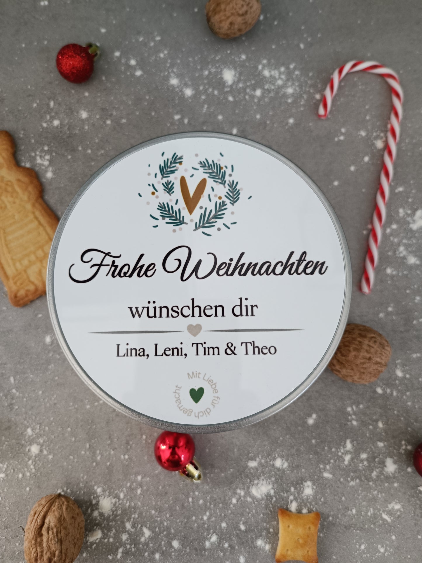 personalized cookie tin/with name/cookie tin/tin for Christmas cookies/Christmas cookies/Secret Santa gift/Christmas gift