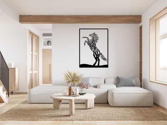 Wooden wall picture horse/wall decoration/bedroom decoration/wall picture/horse/horse picture