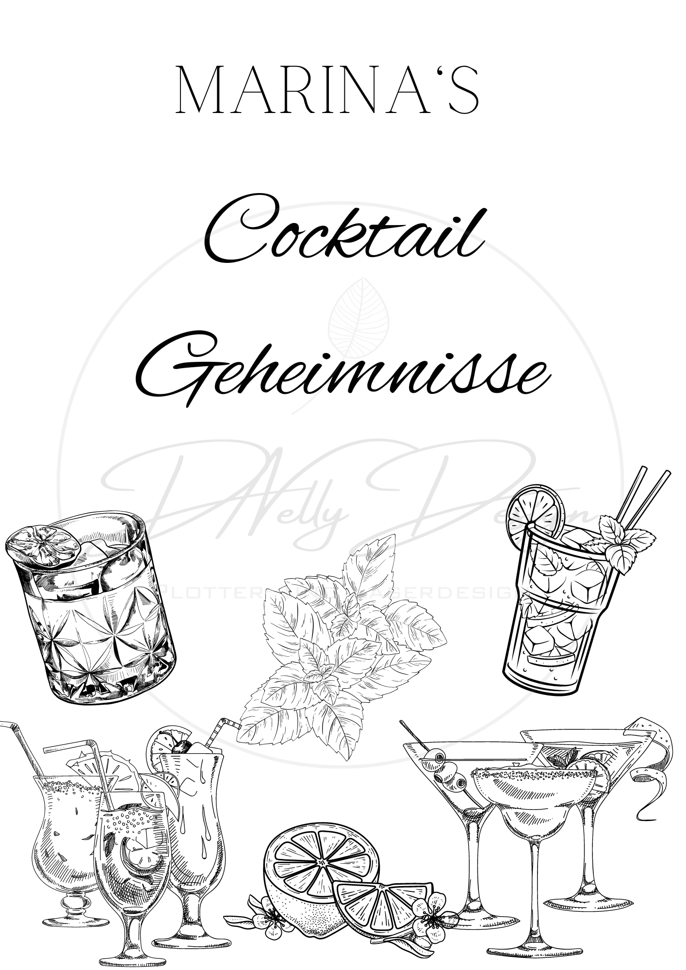 Personalisiertes Rezeptbuch für Cocktails aus Holz/Geschenk für Mama/Geschenkidee Cocktailliebhaber/Rezeptbuch aus Holz/Rezeptebuch