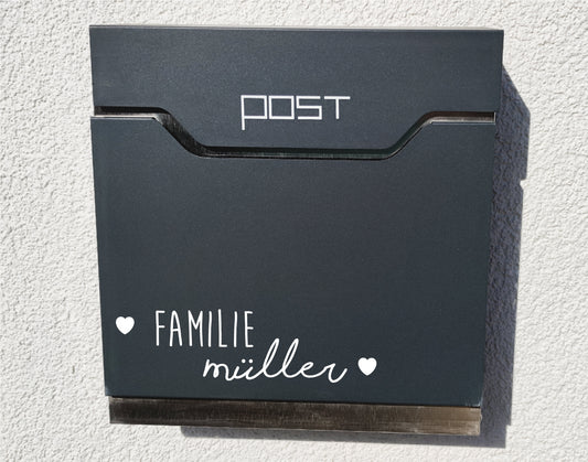 Mailbox sticker/Personalized/Mailbox label/Modern/Name