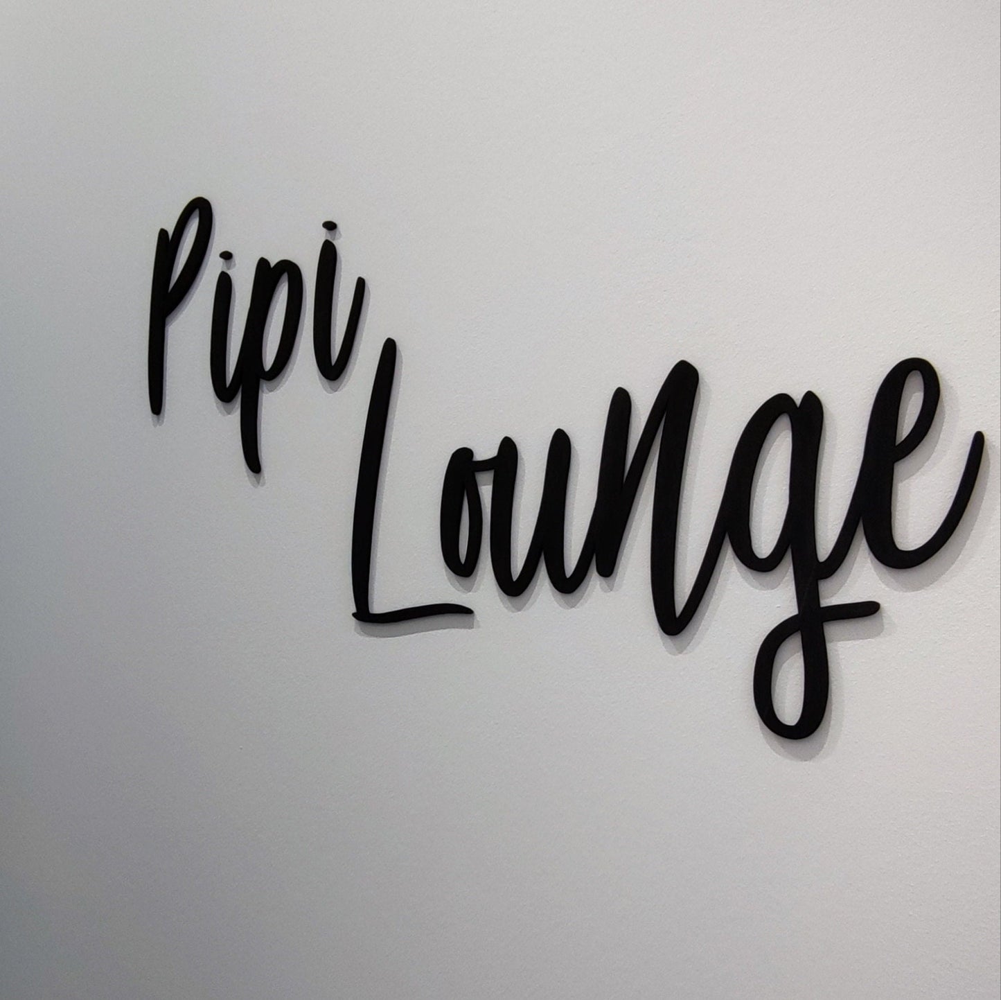 Pipi Lounge Schriftzug für die Wand | Badezimmerdekoratio | Badezimmerdeko | Gäste WC Dekoration | Schriftzug für die Wand | Schriftzug aus Holz | WC