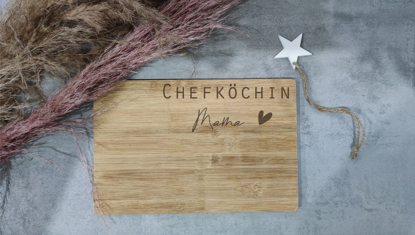 Breakfast board chef personalized/cutting board/breakfast board/birthday gift/wooden board with engraving/breakfast board with name