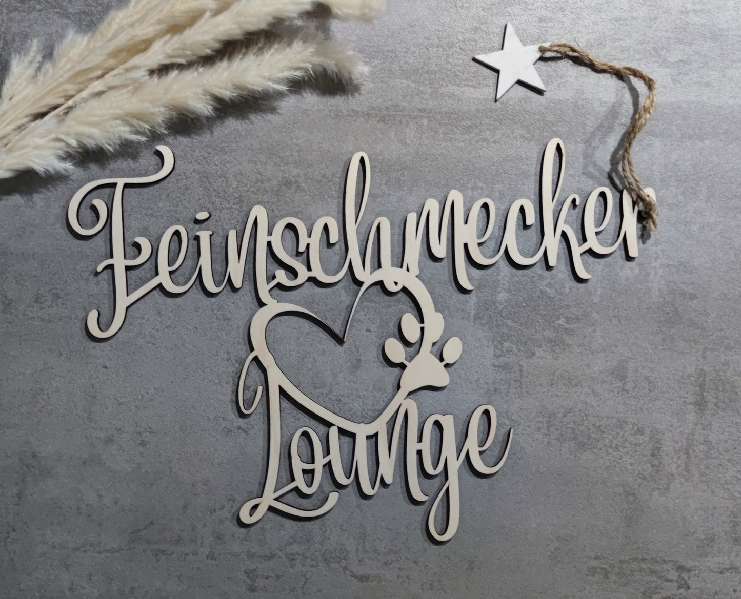 Gourmet Lounge lettering for animal feeding place/feeding place sign/feeding place lettering/wooden lettering/dogs/cats/personalized