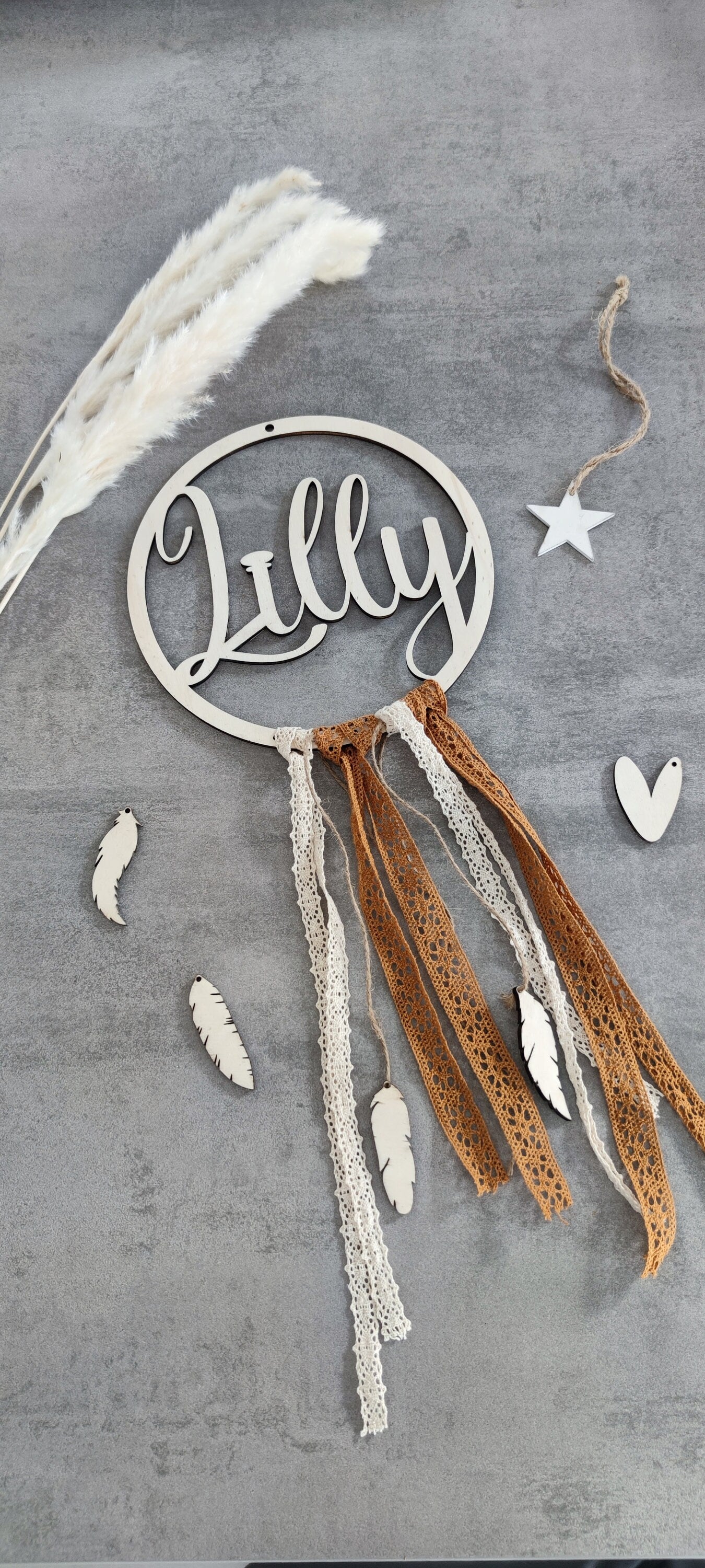 Personalized Boho dream catcher with name/Dream catcher personalized/Boho/Dream catcher with name/Wooden dream catcher/Dream catcher name