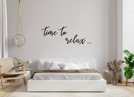 Schriftzug aus Holz "time to relax"/Wanddeko/Wandeko aus Holz/Dekoration aus Holz/Badezimmerdeko/Schlafzimmerdeko